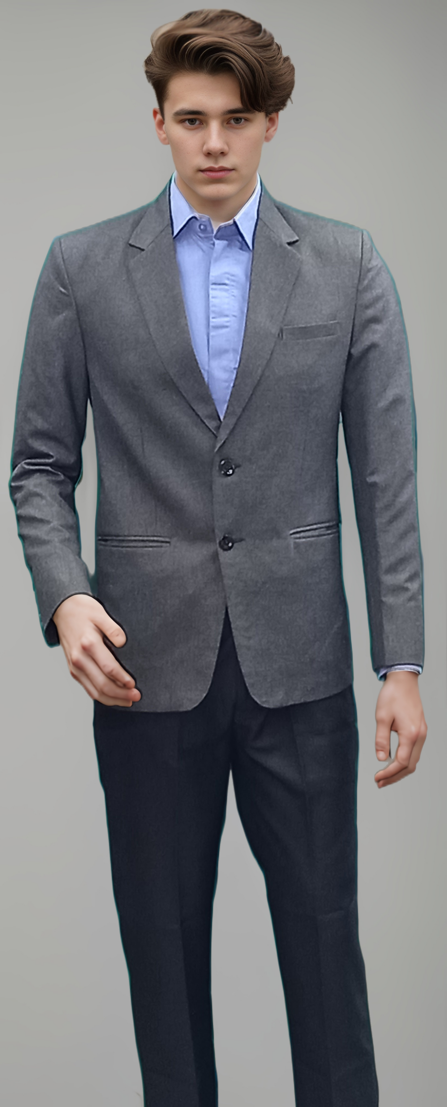 Mens Blazer Grey - J R GARMENTS