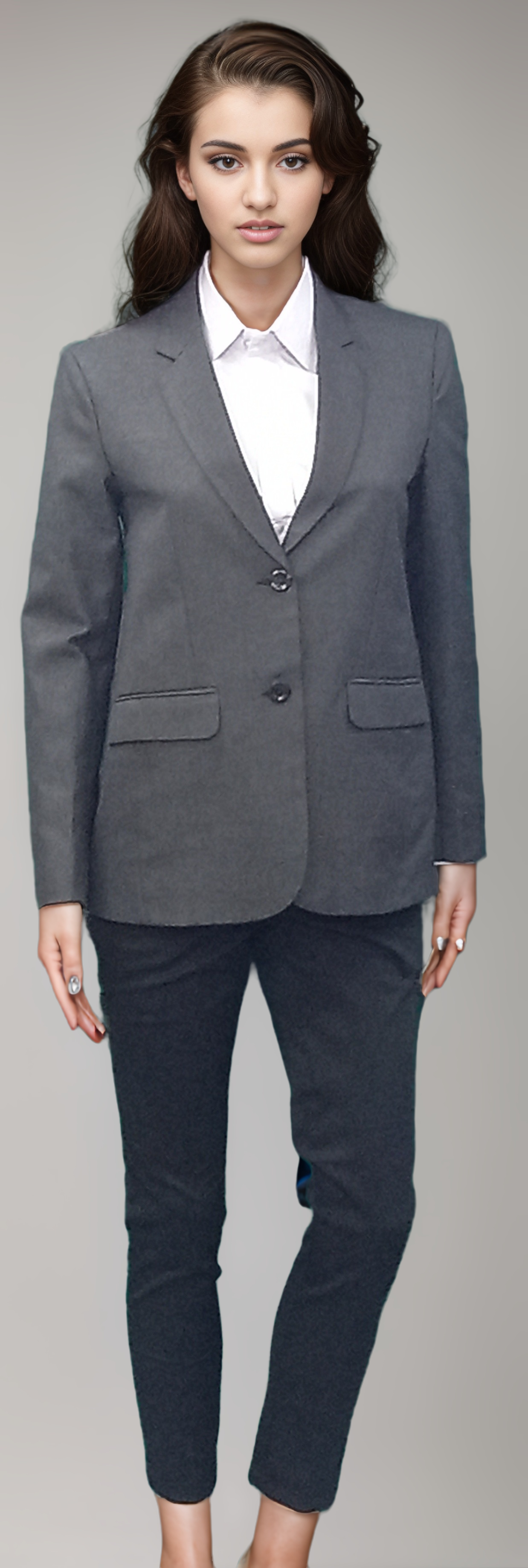 Blazer Female Grey - J R GARMENTS