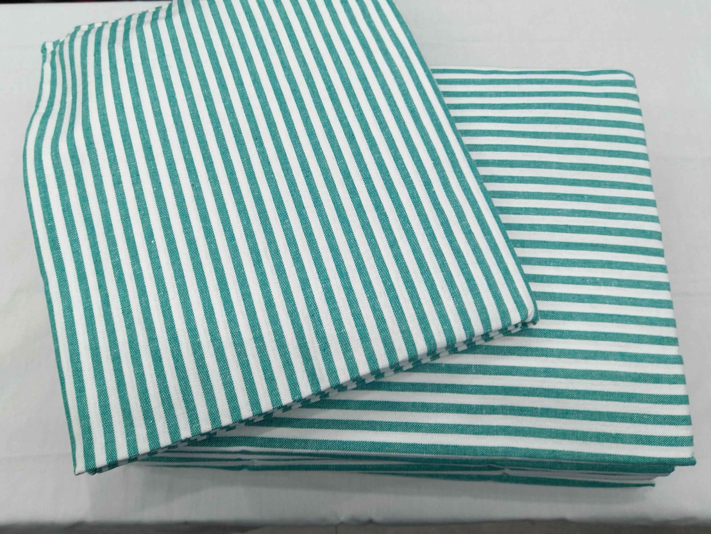 Hospital Bedsheet Green and White for Comfortable Healthcare Settings - J R GARMENTS