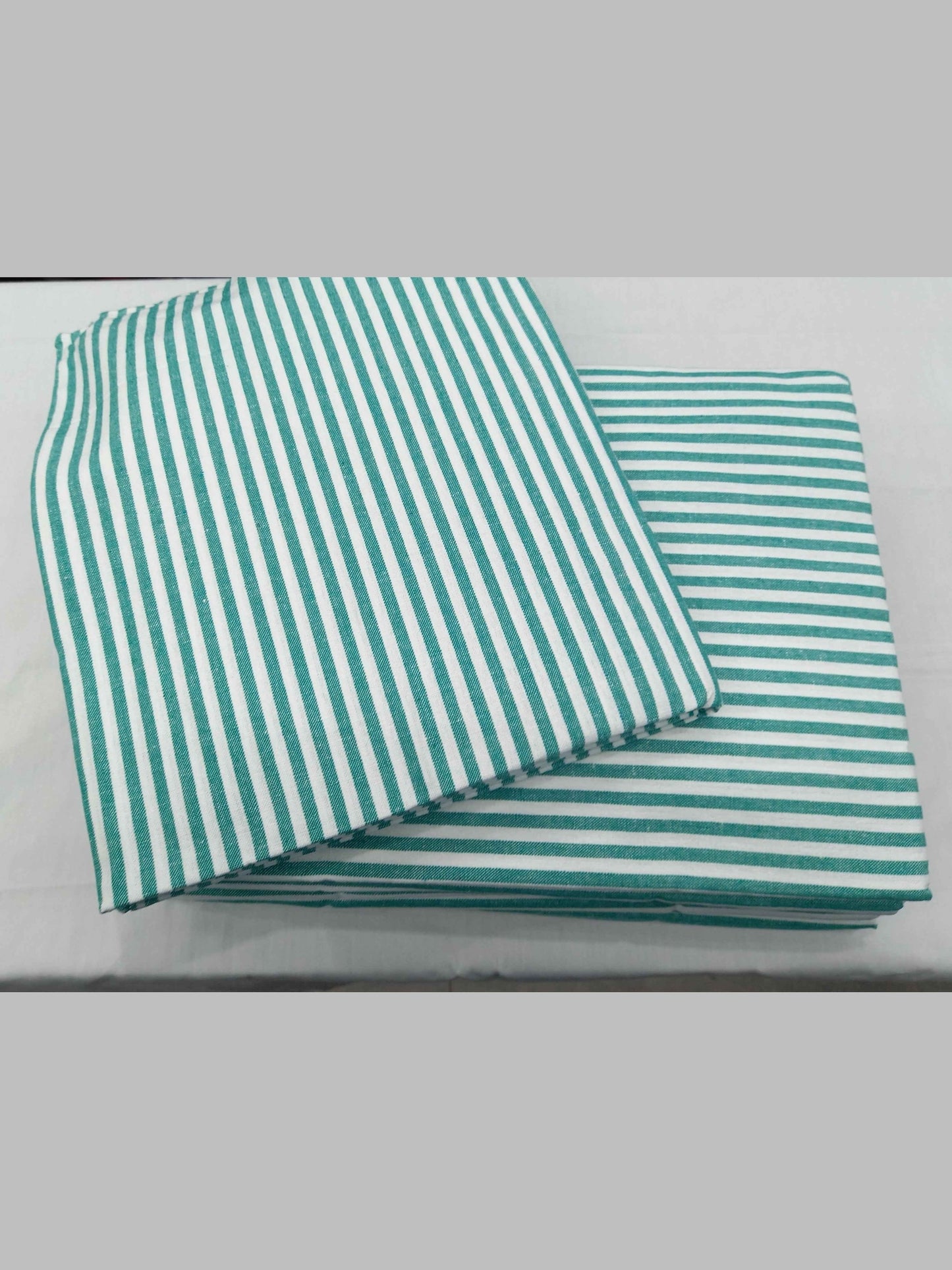 Hospital Bedsheet Green and White for Comfortable Healthcare Settings - J R GARMENTS