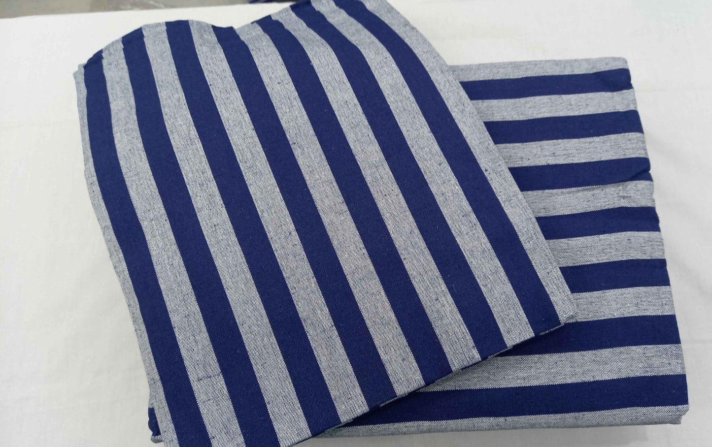 Hospital Bedsheet Royal Blue & Grey Lining for Enhanced Comfort - J R GARMENTS
