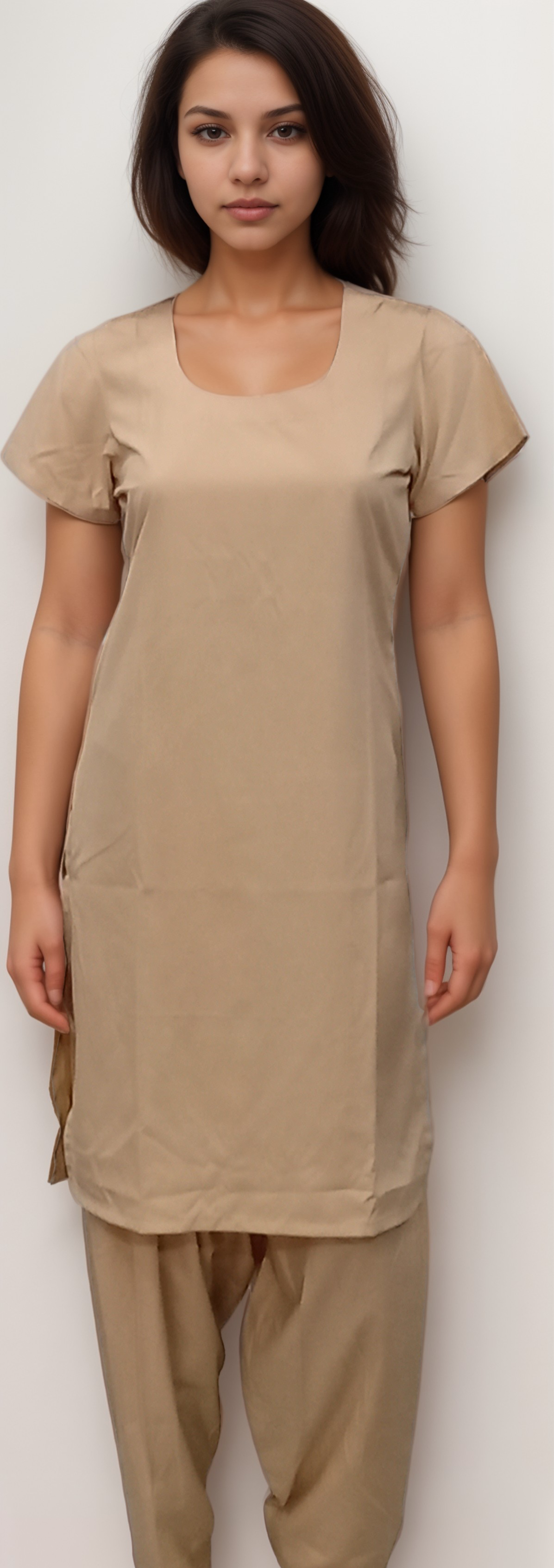 Punjabi Dress Camel Colour - J R GARMENTS