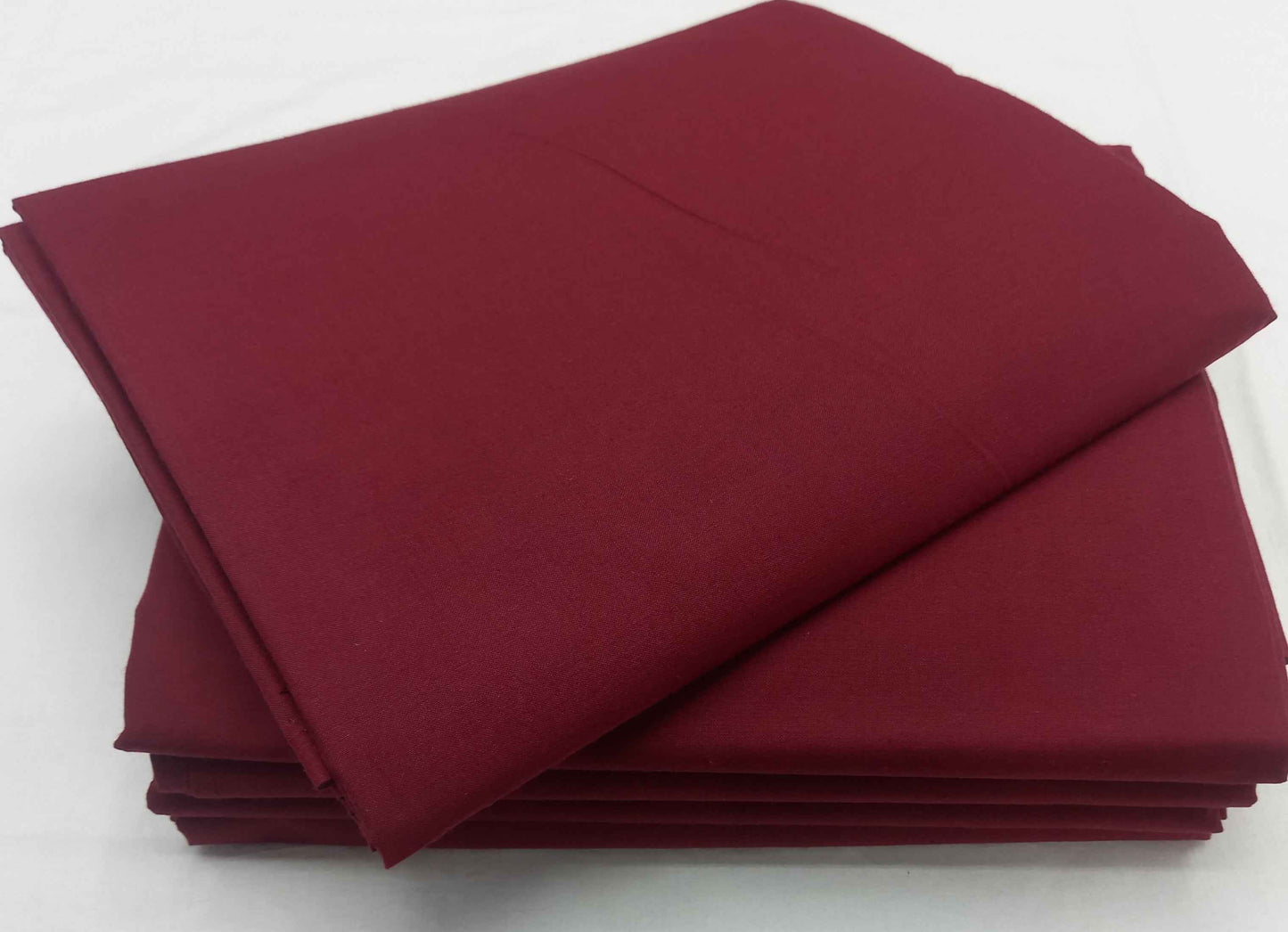 Hospital Bedsheet Maroon - Premium Quality Plain Design - J R GARMENTS