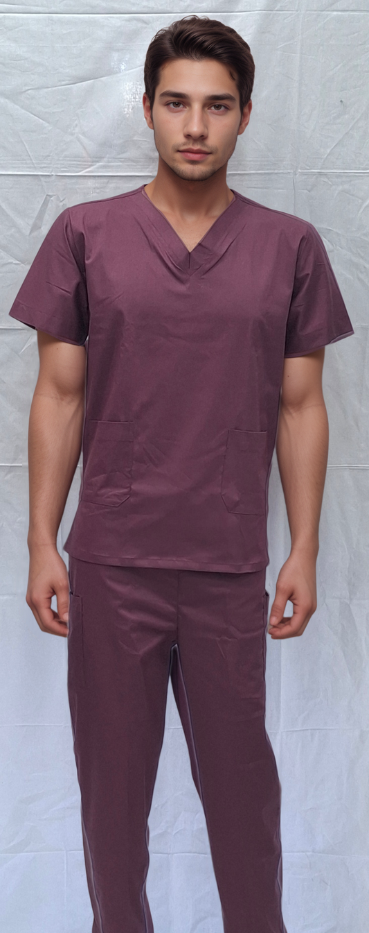 Stretchable Scrub Plum | HICKORY - J R GARMENTS