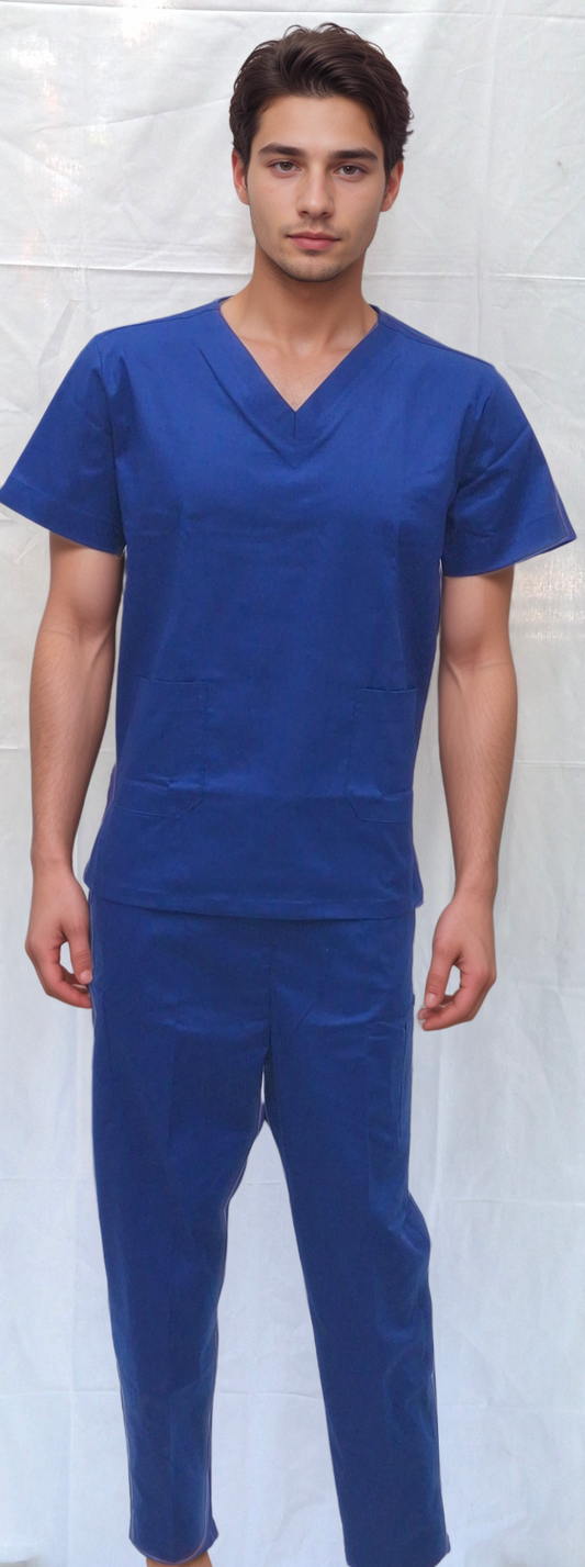 Stretchable Scrub Royal Blue | HICKORY - J R GARMENTS