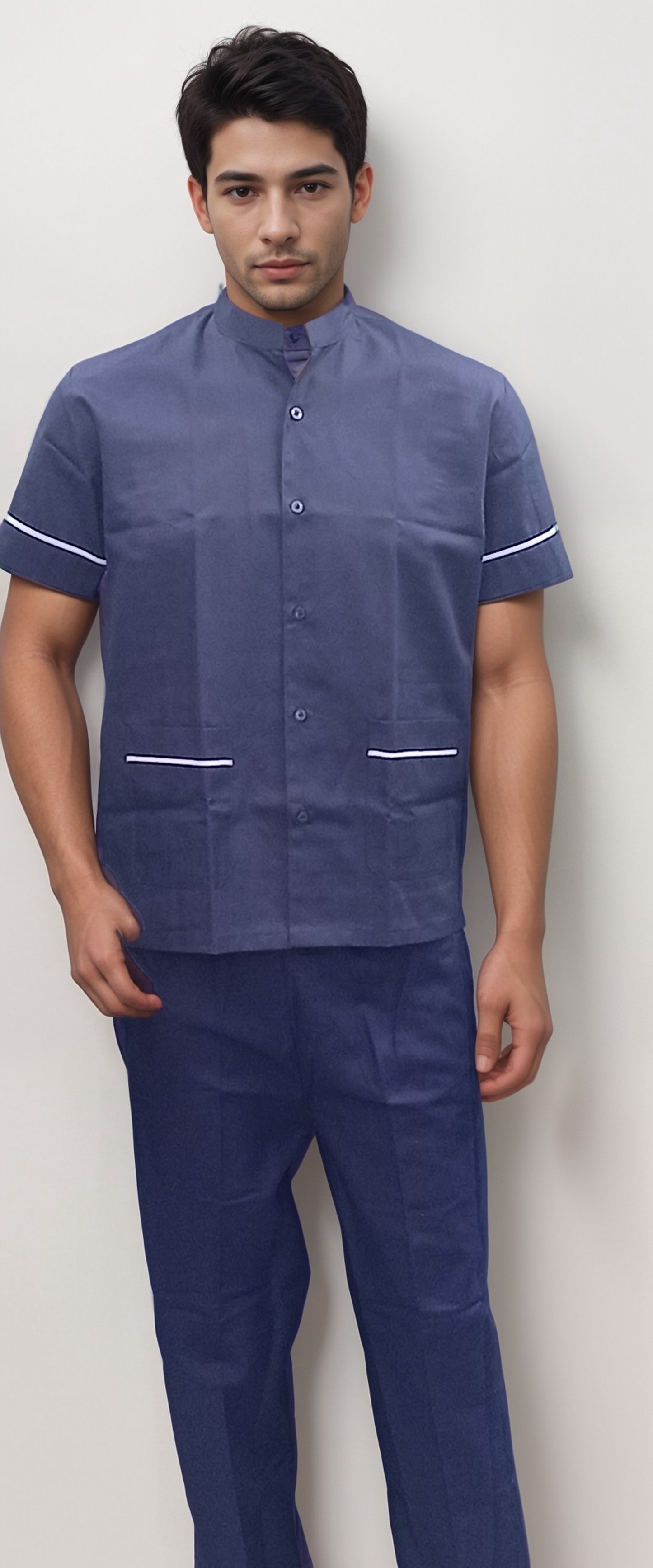 Helping Staff Dress Navy Blue - J R GARMENTS