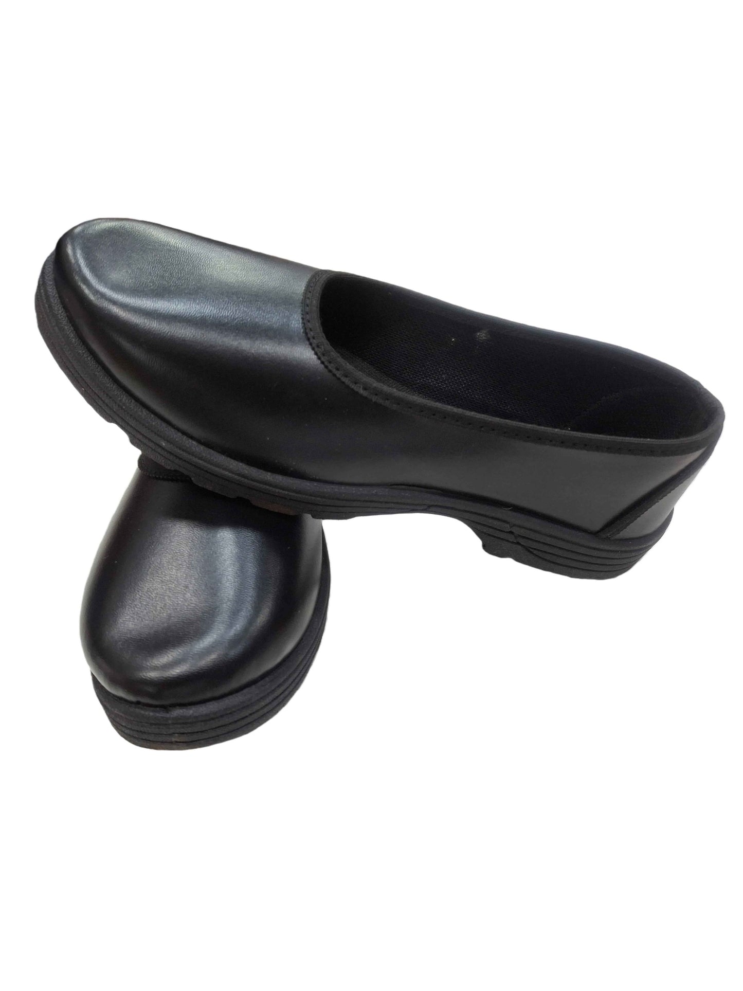 Ladies Flat Belly Shoes – Durable Rexine Work Footwear