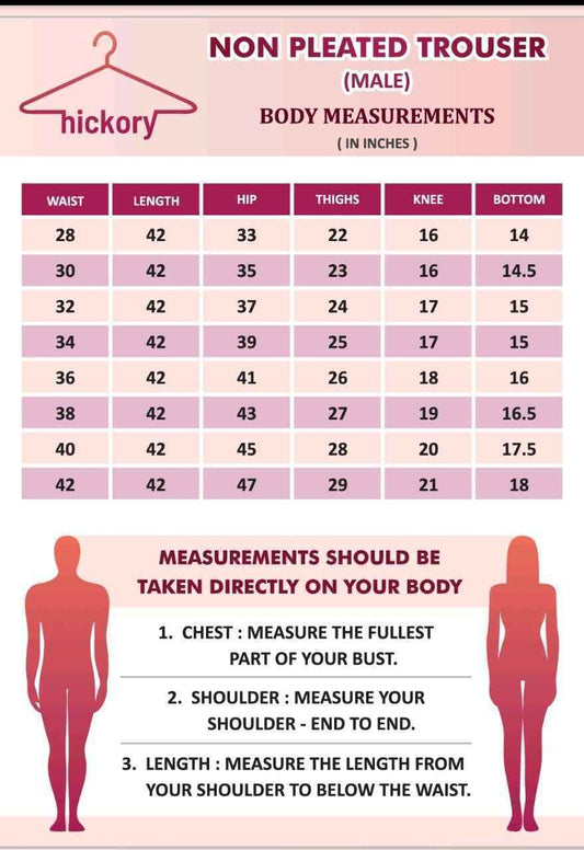 Pant Black Gents Premium | HICKORY - J R GARMENTS