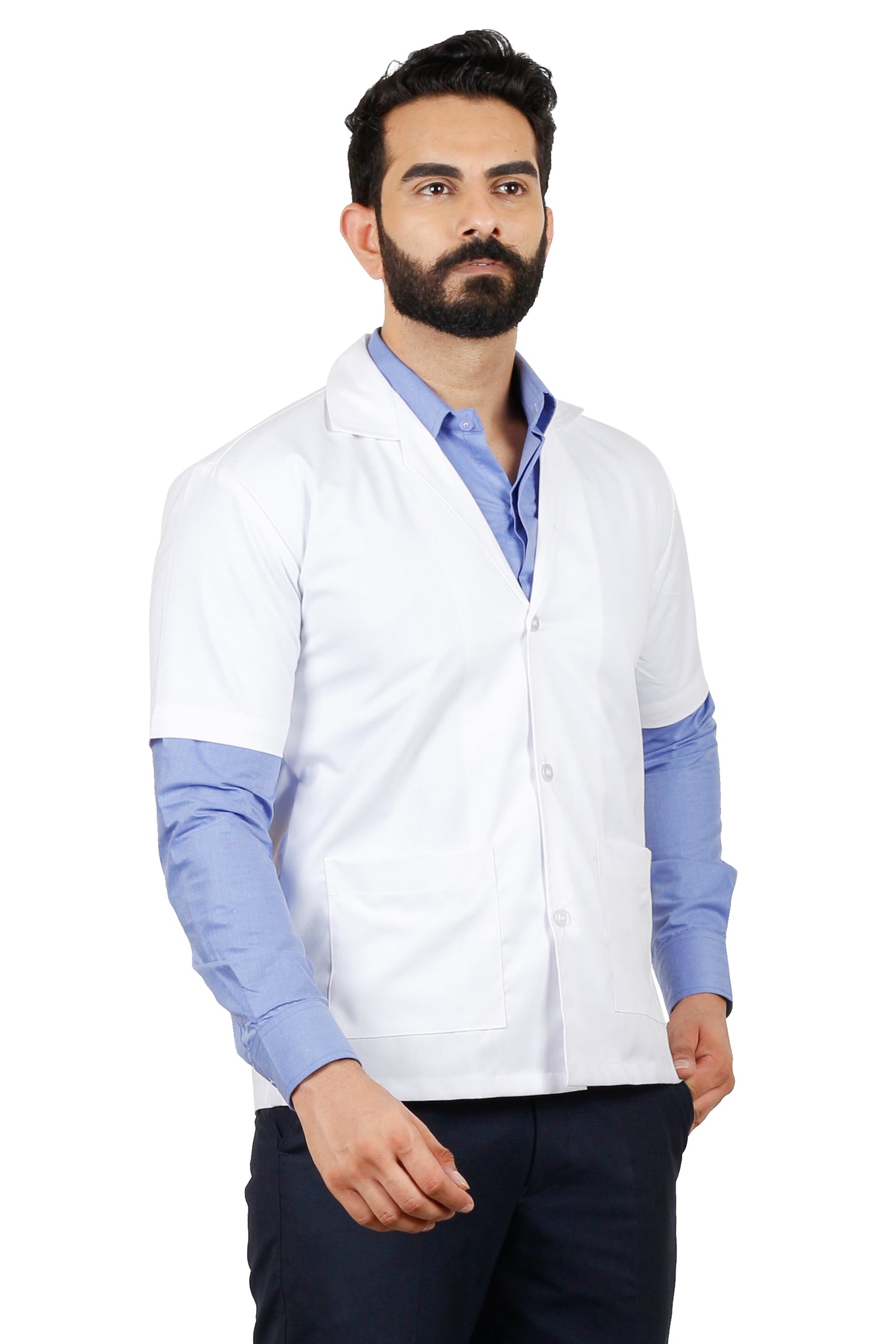 Apron Half Sleeves 3 Button