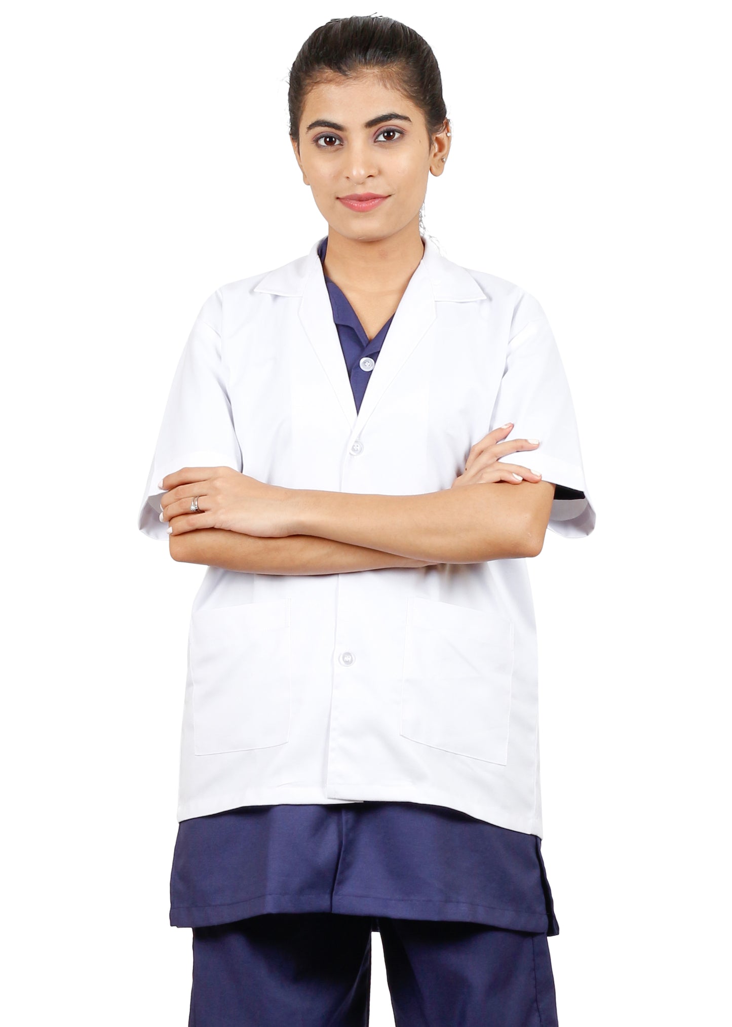 Apron Half Sleeves 3 Button