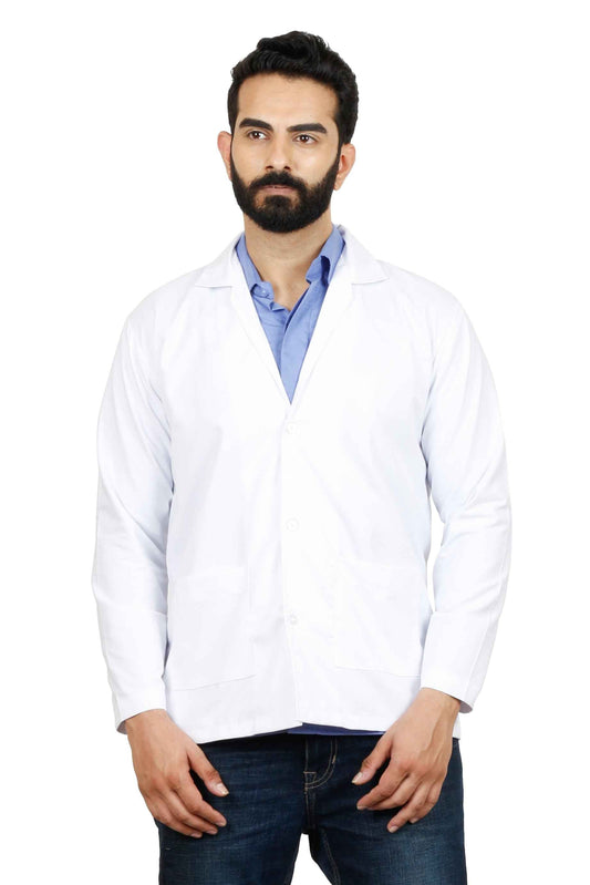 Apron Full Sleeves 3 Button - Premium Full Sleeve Apron for Ultimate Protection - J R GARMENTS