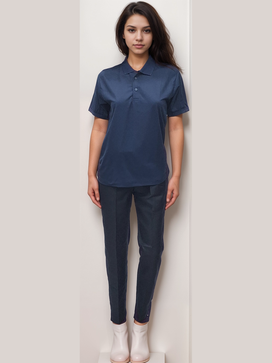 T Shirt Navy Blue - J R GARMENTS