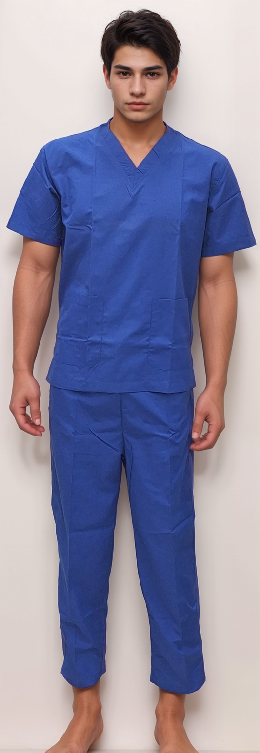 Scrub Dress Royal Blue by HICKORY: Comfortable and Stylish Choice for Healthcare Professionals - J R GARMENTS