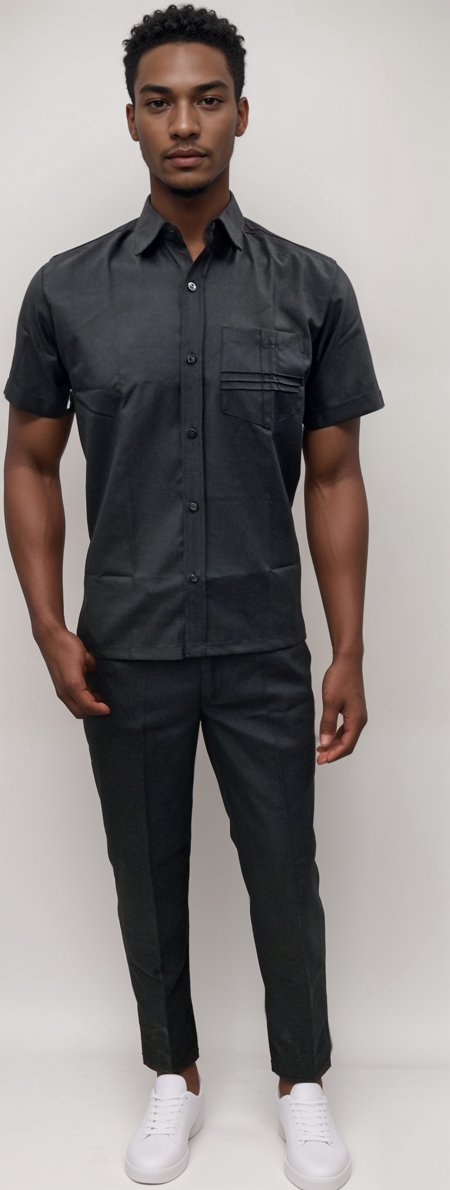 Safari Top Black , Bouncer Shirt | HICKORY