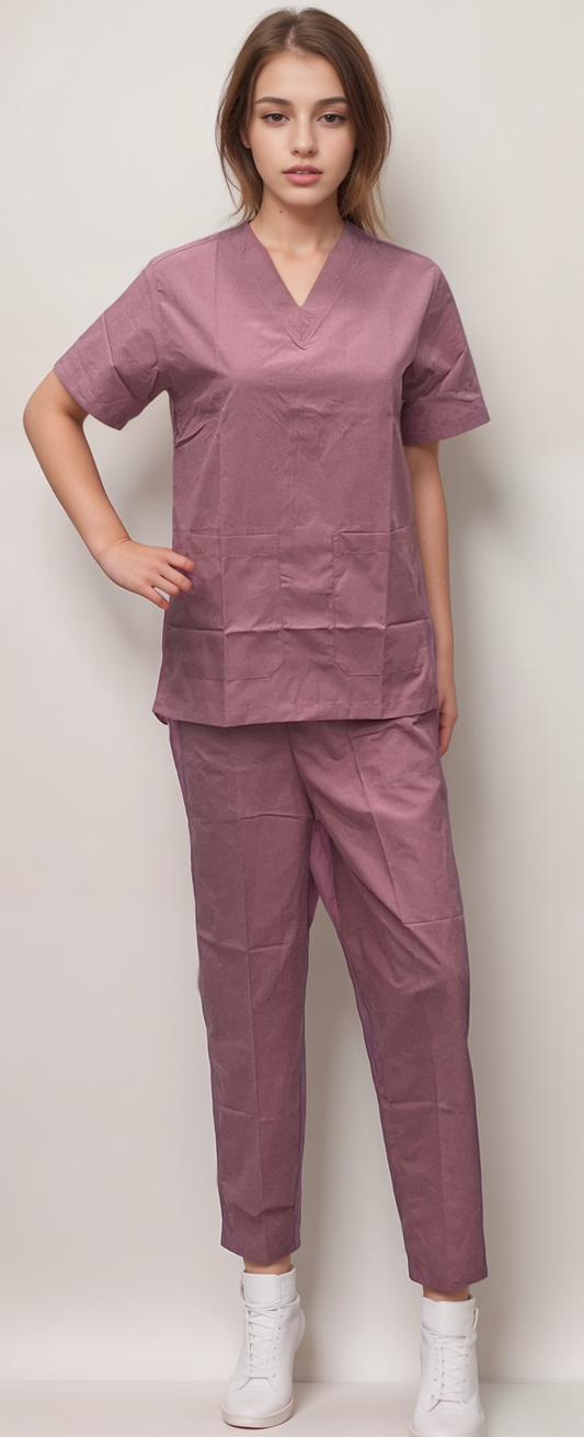 Scrub Dress Pink - J R GARMENTS