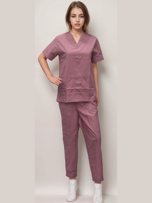 Scrub Dress Pink - J R GARMENTS