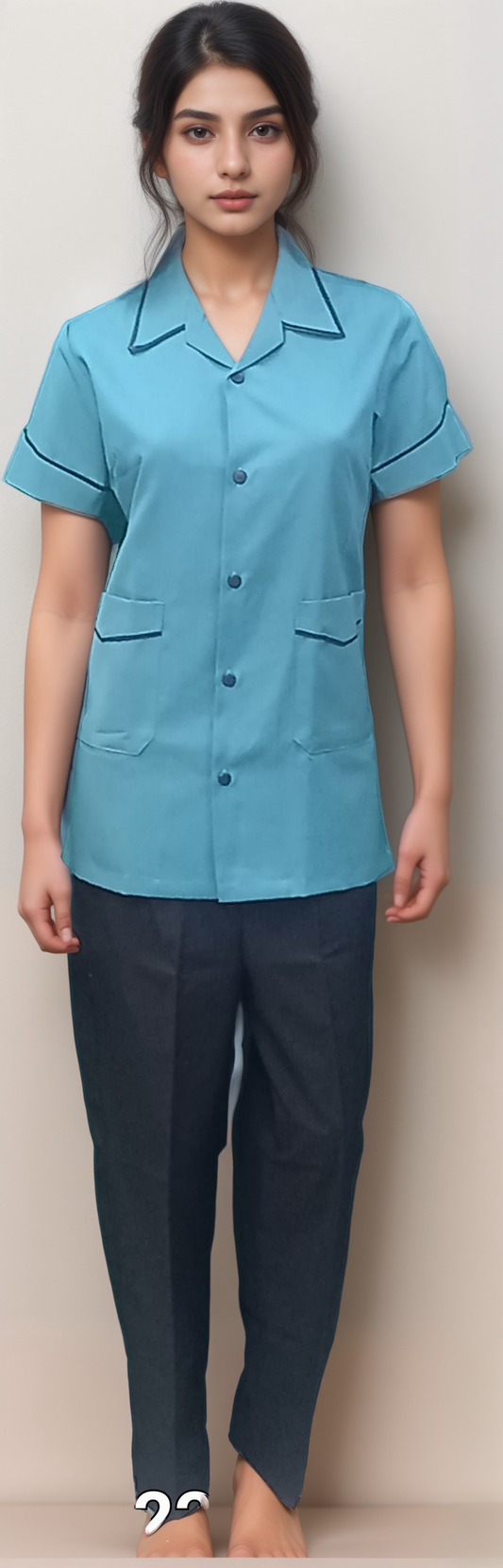 Nurse Dress C Green & Black