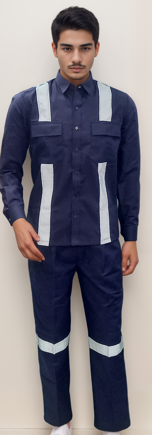 Reflector Pant Shirt Navy Blue