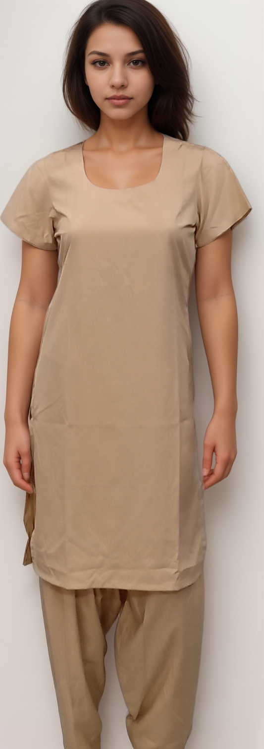 Punjabi Dress Camel Colour