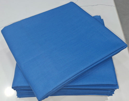 Hospital Bedsheet Plain Medium Blue