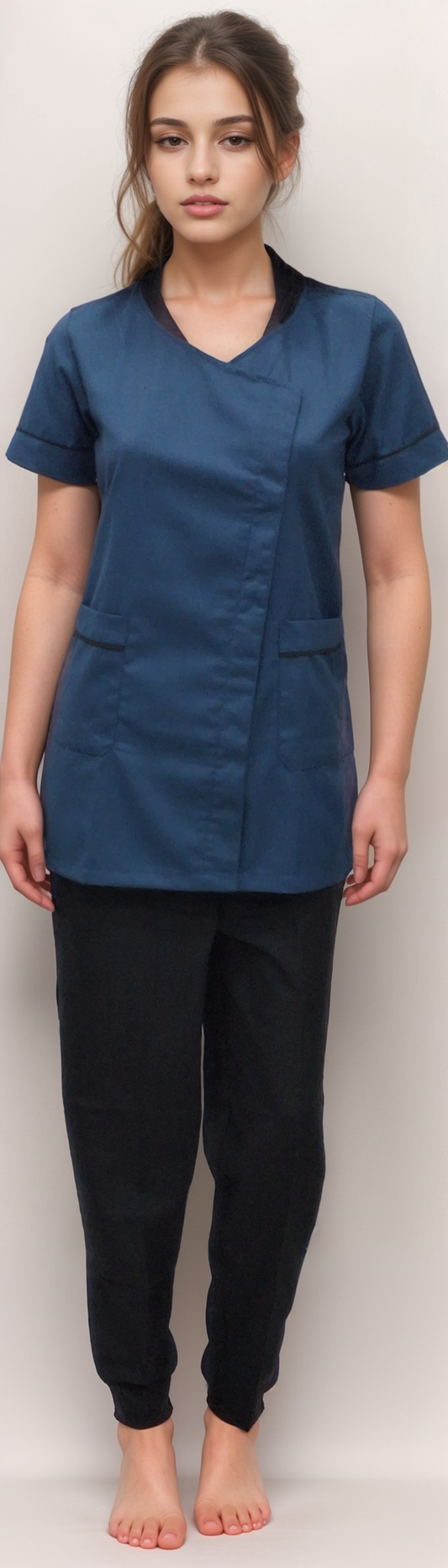 Nurse Dress Forest Green & Black