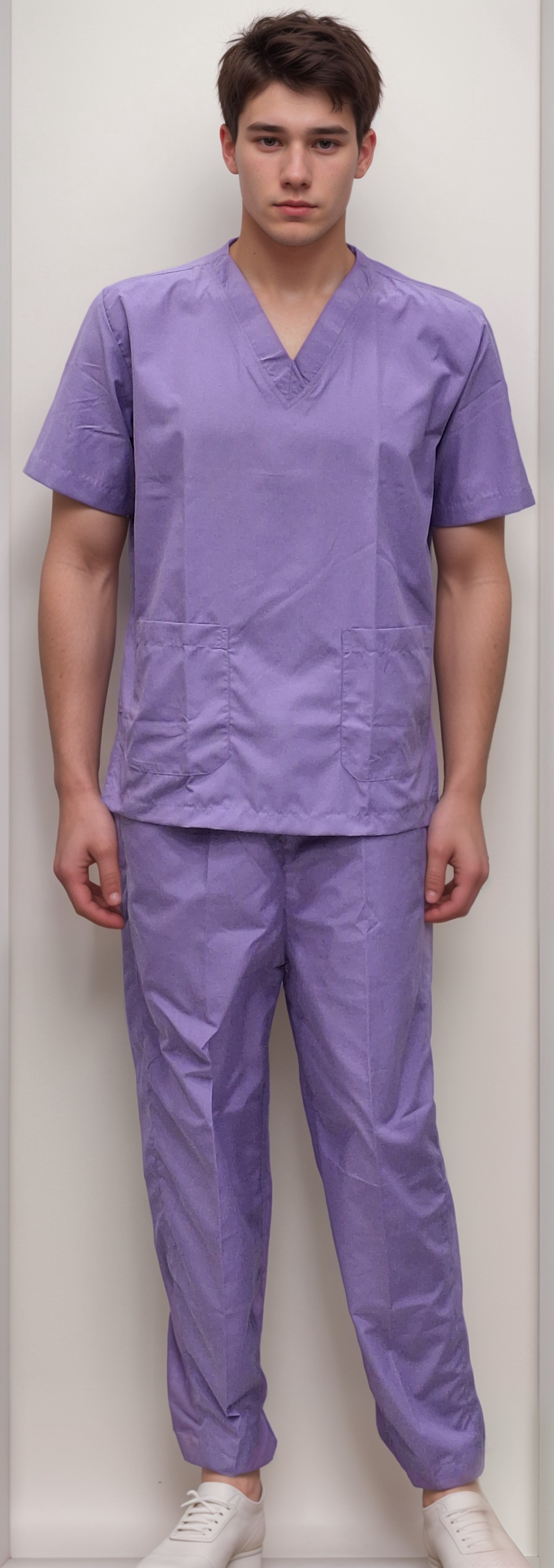 Scrub Dress Lavender - Stylish & Comfortable Medical Attire - J R GARMENTS