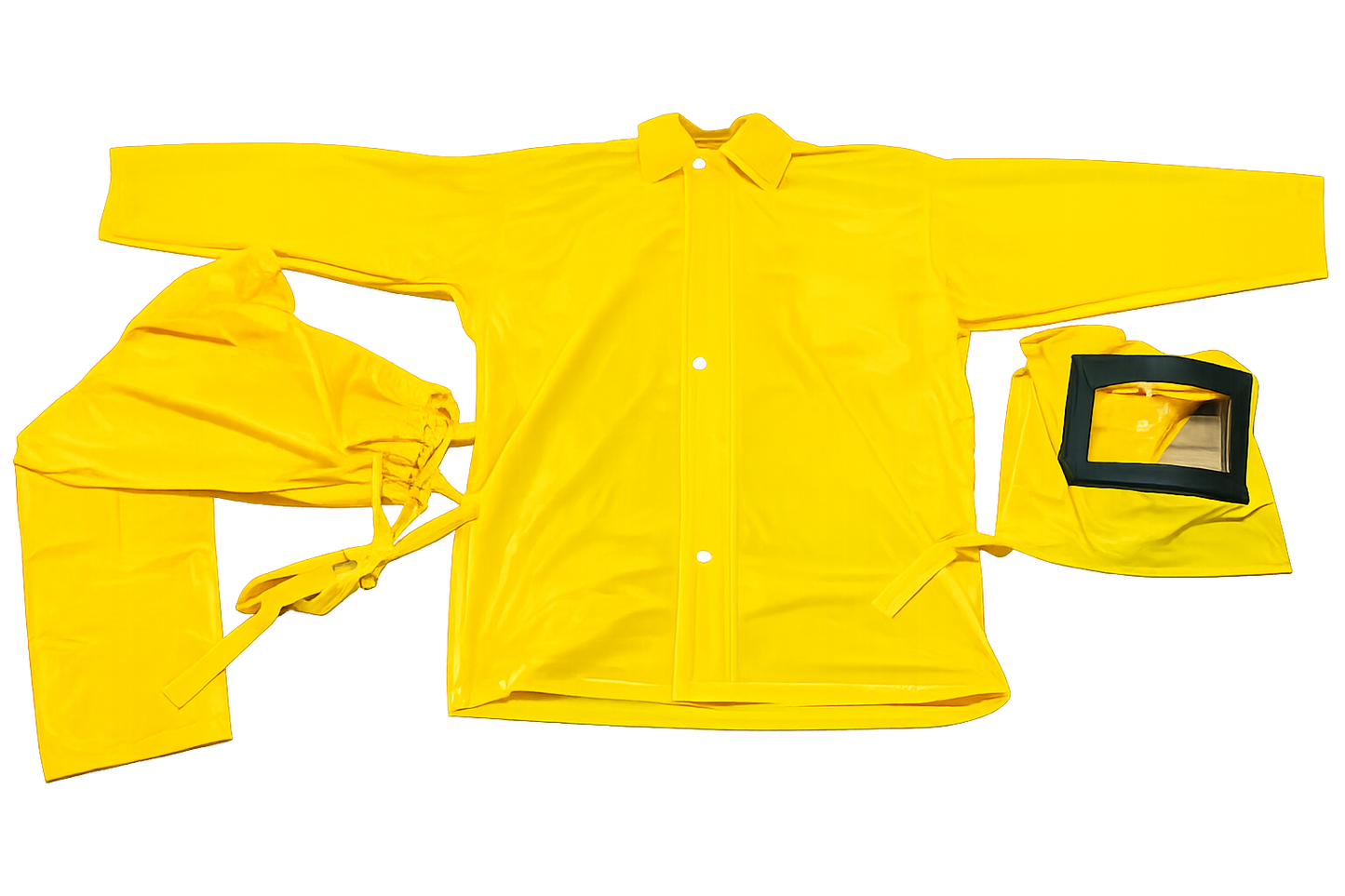 Chemical Yellow Safety Protection Suit | Full Body Chemical Safety Protection Set with Hood & Pant | Free Size, Ideal for Hazardous Environments