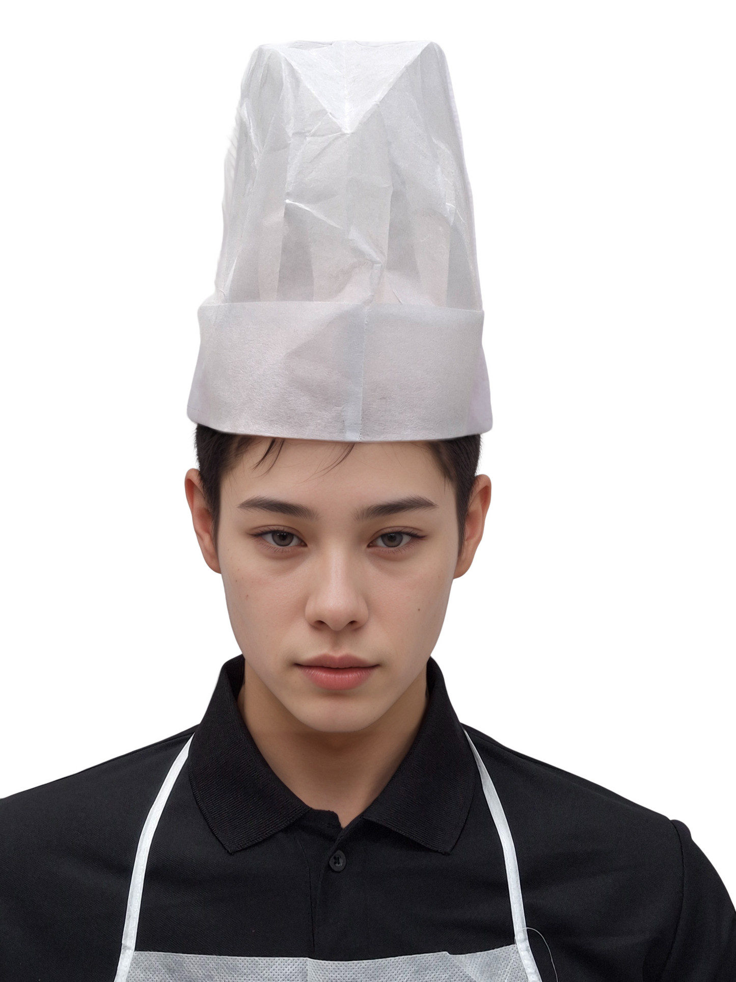 Disposable Chef Cap - 25 GSM, Pack of 50 for Ultimate Kitchen Hygiene