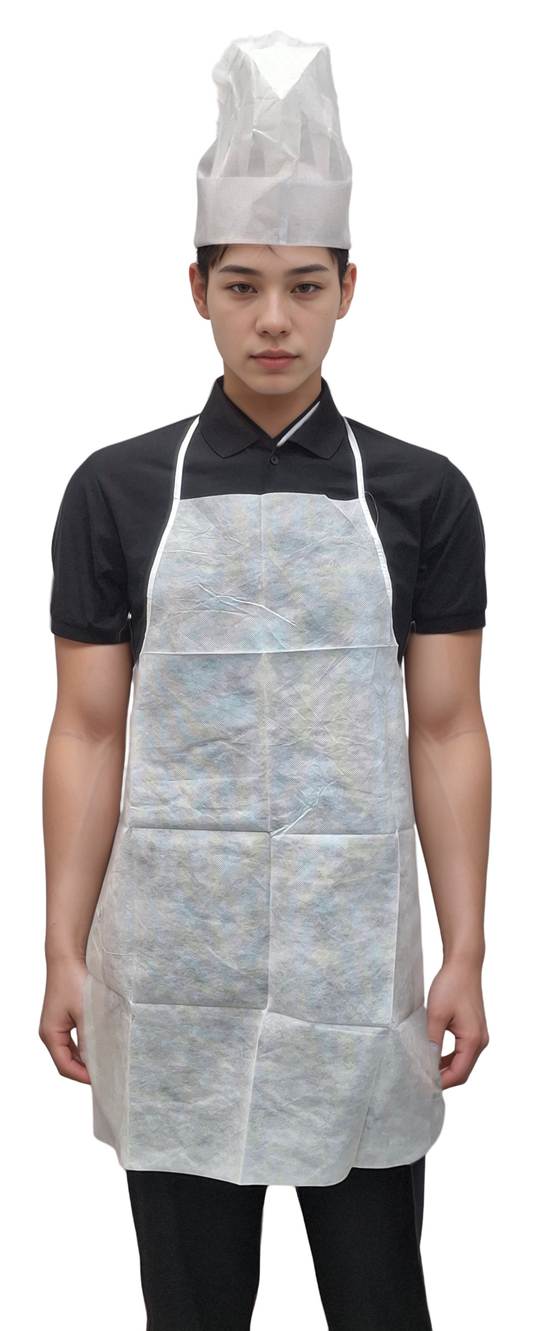 Disposable Kitchen Apron – Pack of 10, 50 GSM Quality