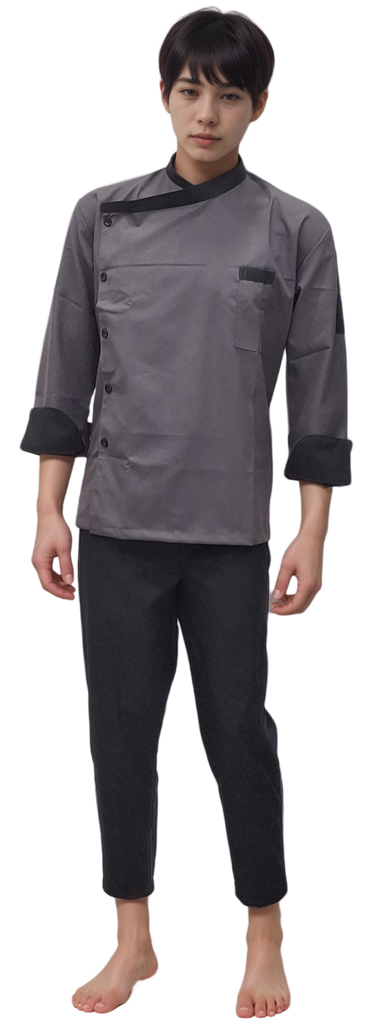 Chef Coat - Stylish Rusty Grey Chef Coat for Culinary Professionals