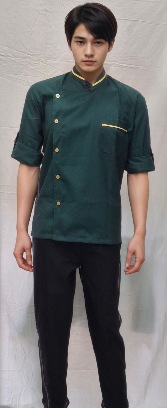 Chef Coat Bottle Green