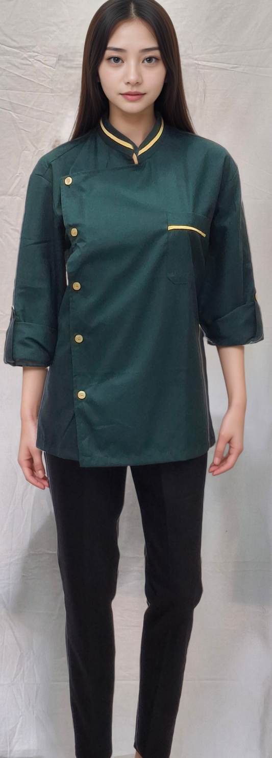 Chef Coat Bottle Green