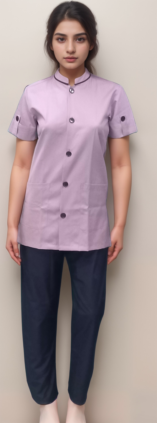 Nurse Dress Lavender & Black