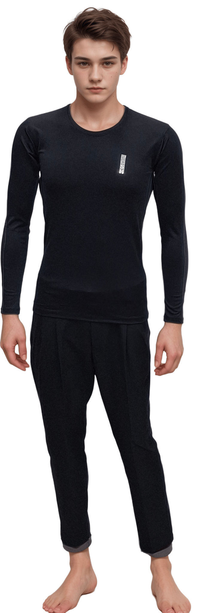 Black Under Scrub T-Shirt – Body-Fit Base Layer for Medical, Sports & Activewear Essentials