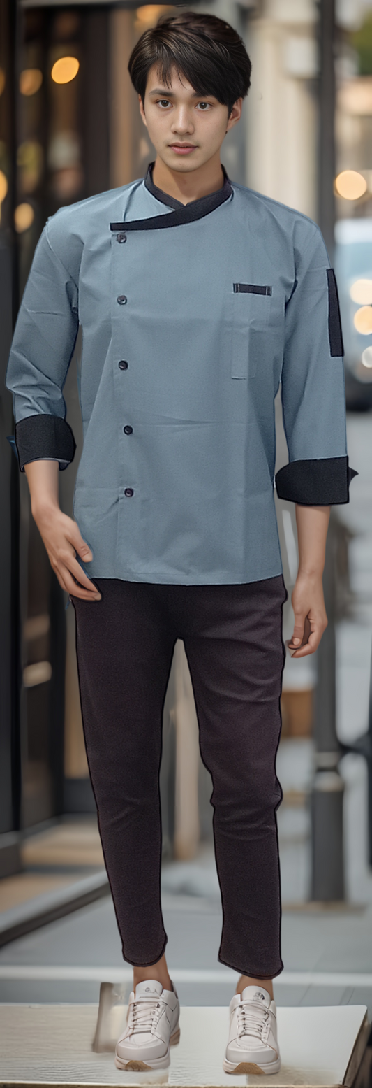 Chef Coat Full Sleeves  Spanish Grey